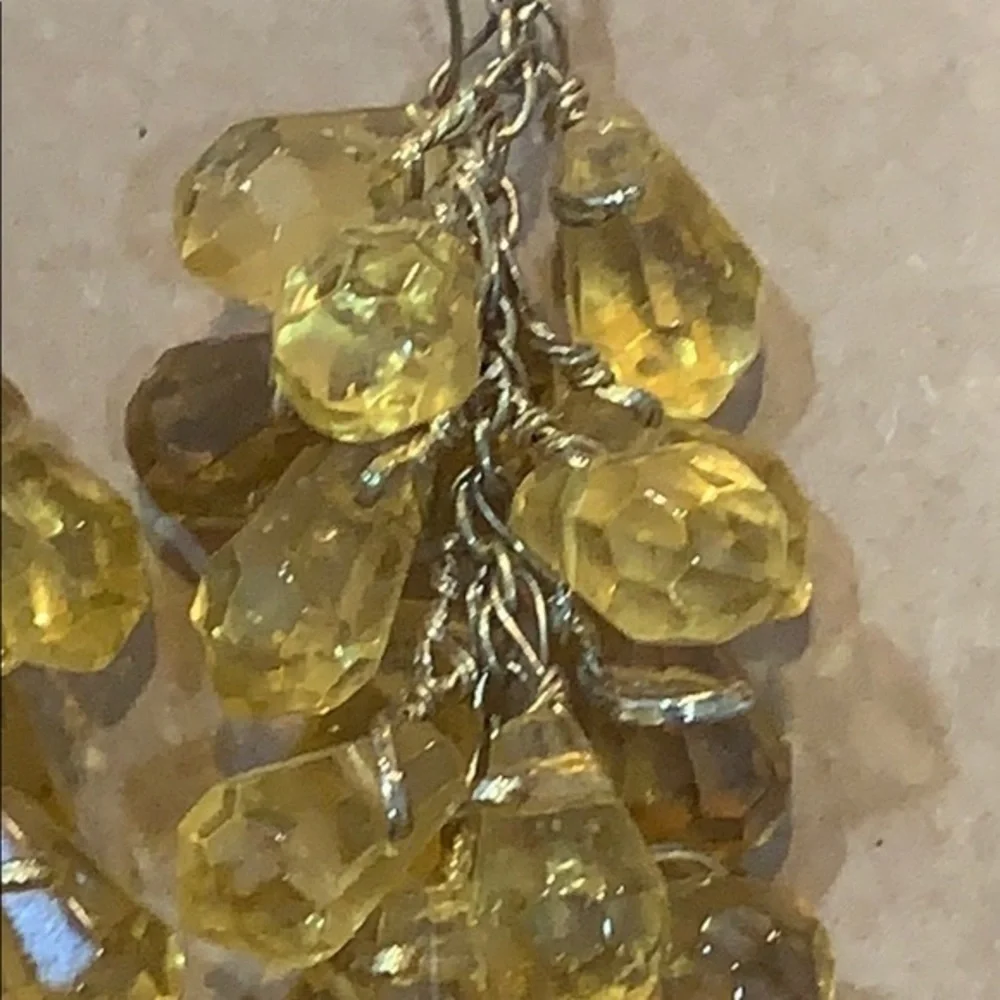 💐5/25 long tassel faceted glass bead dangle - Picture 3 of 7